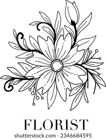 Flower Logo for Florist Shop