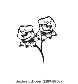 flower logo icon abstract vector illustration design