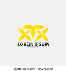 flower logo icon for beauty and health care product