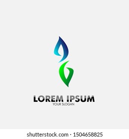 flower logo icon for beauty and health care business company