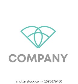 flower logo icon design template sign