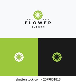 Flower logo icon design template