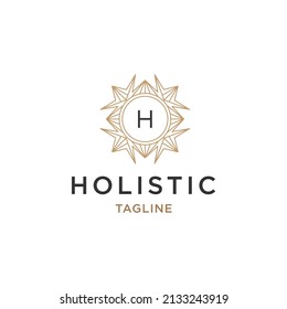 Flower logo icon design template