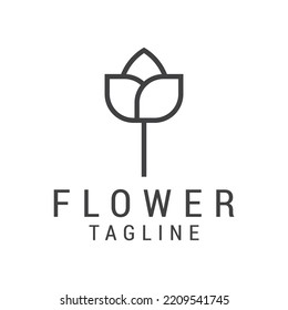 Plantilla de diseño de iconos de logotipo de flores. lujo, vector.
