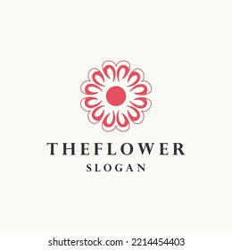 Designvorlage für das Blumenlogo 