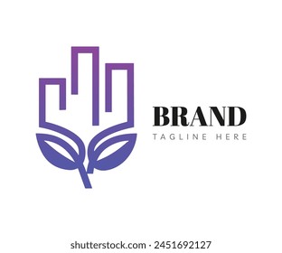 Elementos de Plantilla de diseño de logotipo de flor. Se puede utilizar para logotipos de marca y de empresa.
