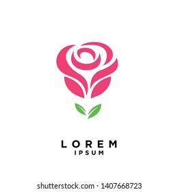 flower logo icon design vector illustration