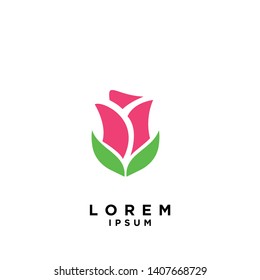 flower logo icon design vector illustration