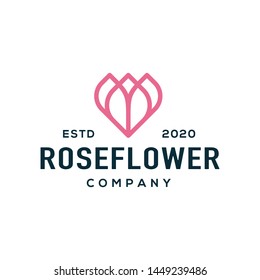 Flower logo and icon design vector.