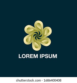 flower logo icon for nature company