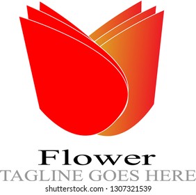 flower logo icon template
