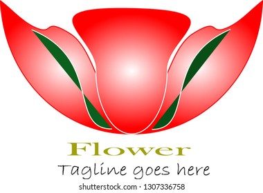 flower logo icon template