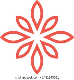 Flower logo, icon vector design. Great for mobile app, web design, t-shirts, etc.