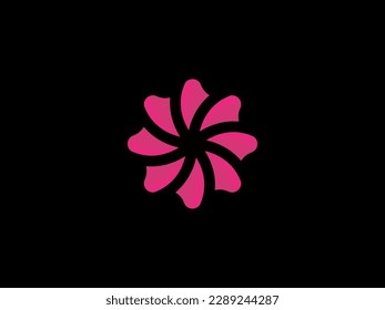 Flower logo icon vector design. Elegant premium ornament vector logotype symbol