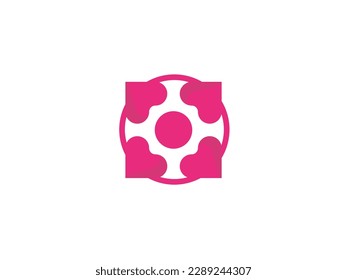 Flower logo icon vector design. Elegant premium ornament vector logotype symbol