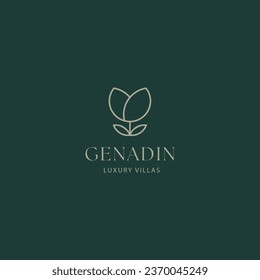 Diseño vectorial de iconos de logotipo de flores. Símbolo universal creativo premium. Graceful jewel boutique vector sign.