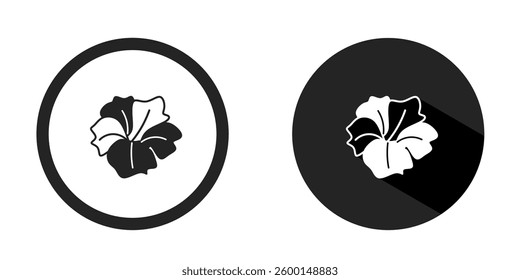 Flower logo. Flower icon vector design black color. Stock vector.