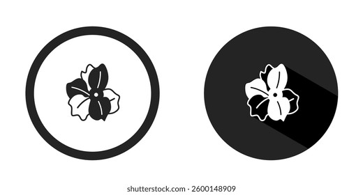 Flower logo. Flower icon vector design black color. Stock vector.