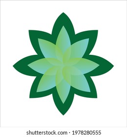 Flower logo icon vector illustration isolated on white background