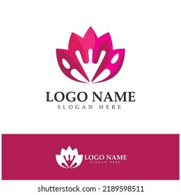  Blumenlogo-Symbol, Vektorgrafik-Design-Vorlage