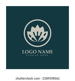  Plantilla de diseño de ilustración vectorial de icono de flor