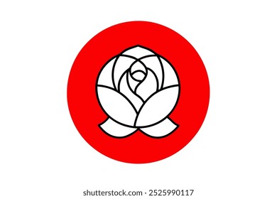 A flower logo icon vector illustration.