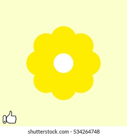 flower, logo, icon, vector illustration EPS 10