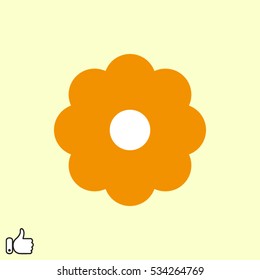 flower logo icon, vector illustration EPS 10