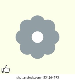 flower logo icon, vector illustration EPS 10