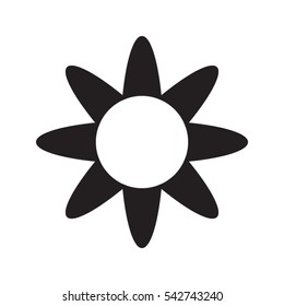 flower logo, icon, vector illustration eps10