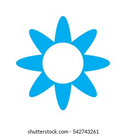 flower logo, icon, vector illustration eps10
