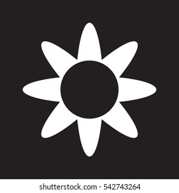 flower logo, icon, vector illustration eps10