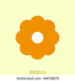 flower, logo, icon, vector illustration eps10