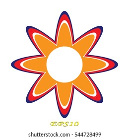 flower, logo, icon, vector illustration eps10