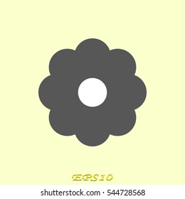 flower, logo, icon, vector illustration eps10