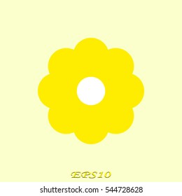 flower, logo, icon, vector illustration eps10