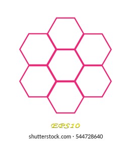 flower, logo, icon, vector illustration eps10