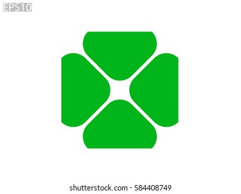 flower logo, icon, vector illustration eps10
