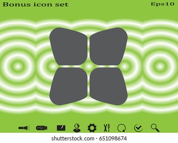flower logo, icon, vector illustration eps10