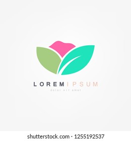 Flower logo icon vector template