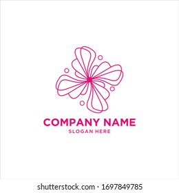 flower logo icon vector template