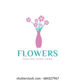 flower logo icon vector template