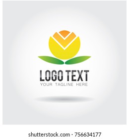 Flower Logo Icon Vector Template