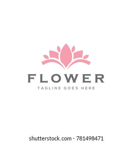 flower logo icon vector template