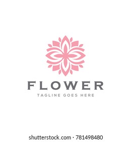 flower logo icon vector template