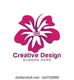 flower logo Ideas. Inspiration logo design. Template Vector Illustration. Isolated On White Background
