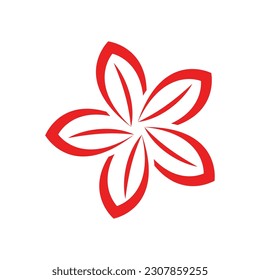 flower logo illustration vector design