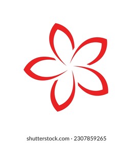 flower logo illustration vector design