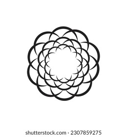 flower logo illustration vector design