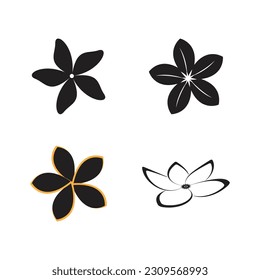 flower logo illustration vector design